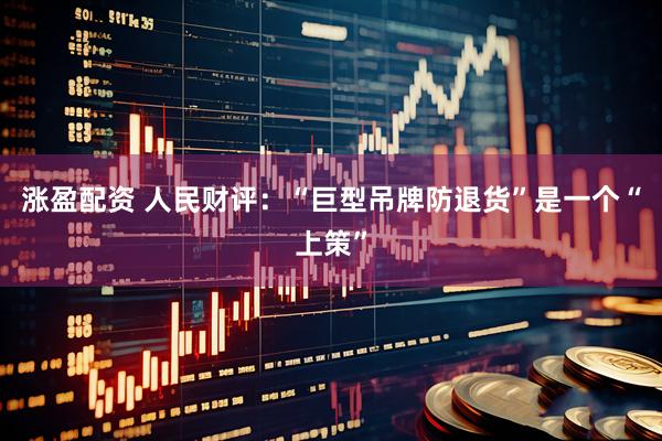 涨盈配资 人民财评:“巨型吊牌防退货”是一个“上策”
