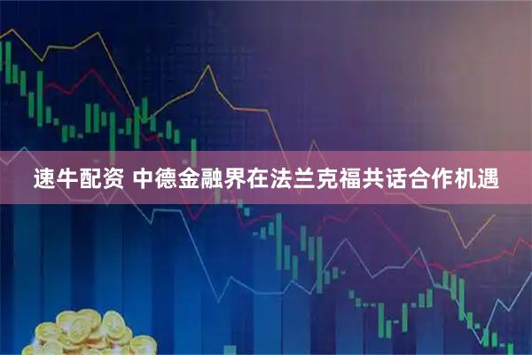 速牛配资 中德金融界在法兰克福共话合作机遇