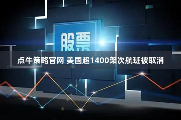 点牛策略官网 美国超1400架次航班被取消