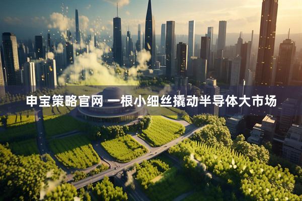 申宝策略官网 一根小细丝撬动半导体大市场